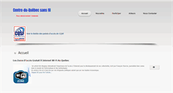 Desktop Screenshot of centreduquebecsansfil.org